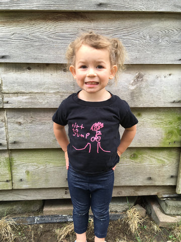Toddler T-shirt (Blue and Pink)